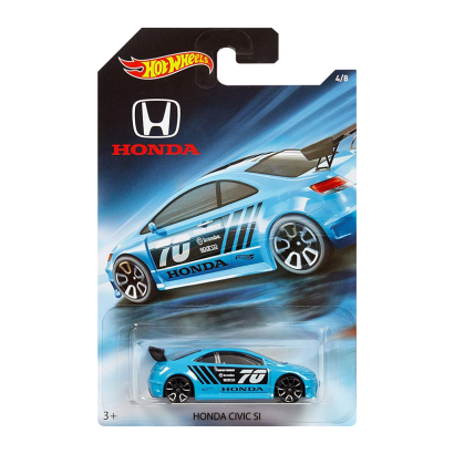 Тематична Машинка Hot Wheels Honda Civic Si Honda 70th Anniversary 1:64 FKD26 Light Blue - Retromagaz