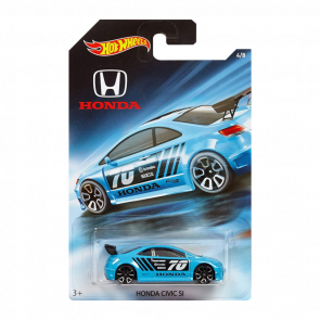 Тематична Машинка Hot Wheels Honda Civic Si Honda 70th Anniversary 1:64 FKD26 Light Blue - Retromagaz
