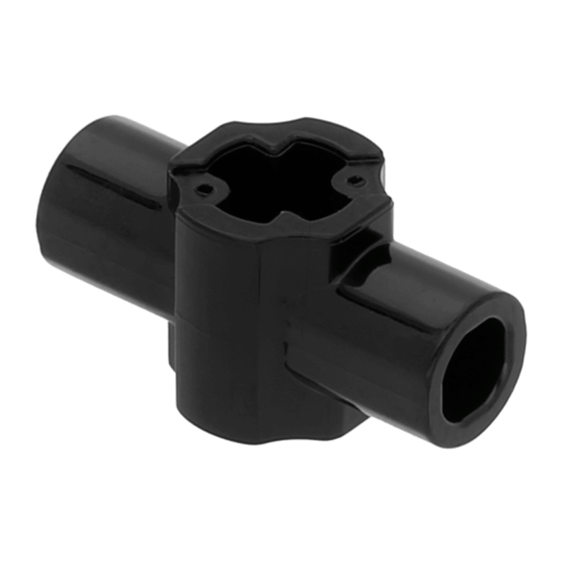 Technic 20шт Lego З'єднувач Hub Axle Hub with Two Bar Holders Perpendicular 24122 49133 6155068 6280097 Black Б/У - Retromagaz