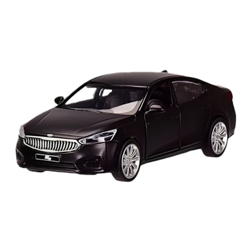 Машинка Автопром Kia K7 1:43 Black - Retromagaz