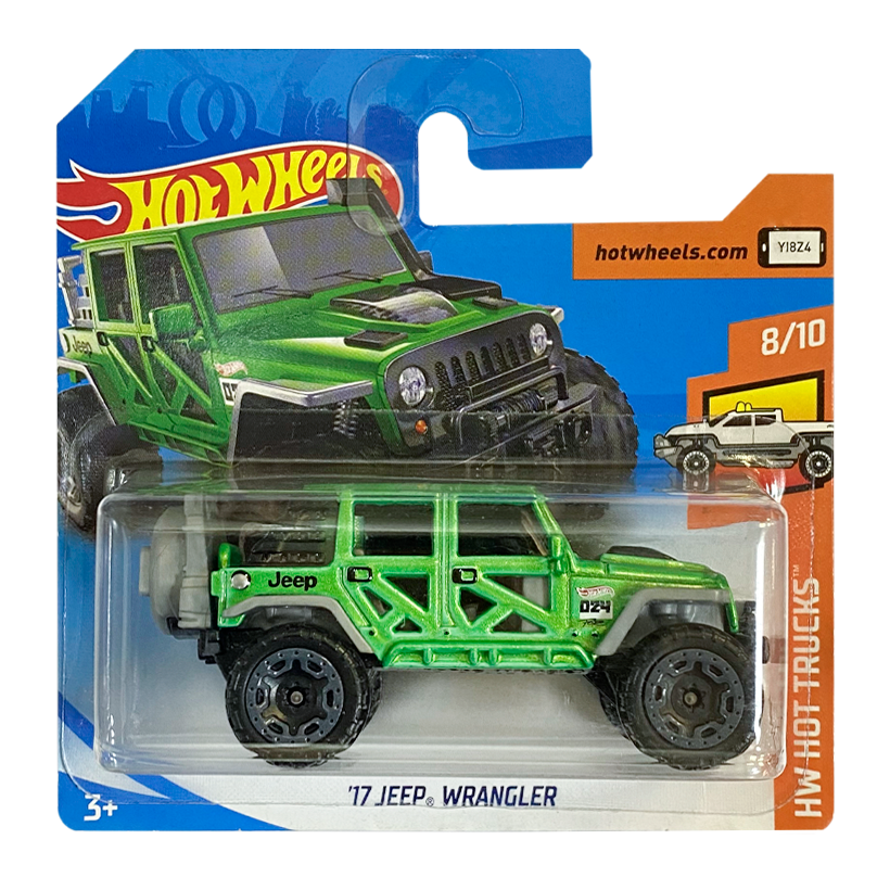 Машинка Базова Hot Wheels '17 Jeep Wrangler Hot Trucks 1:64 FJY56 Green - Retromagaz