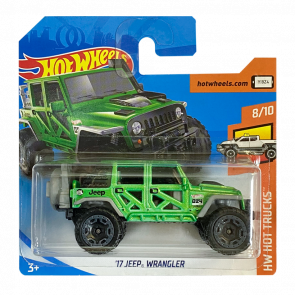 Машинка Базовая Hot Wheels '17 Jeep Wrangler Hot Trucks 1:64 FJY56 Green