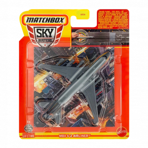 Тематична Машинка Matchbox MBX 6-2 Airliner Sky Busters 1:64 HHT34/HVM39 Grey