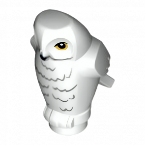 Фигурка Lego Воздух Owl Angular Features with Black Beak Yellow Eyes Animals 92084pb03 White Б/У