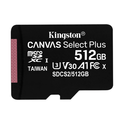 Карта Пам'яті Kingston Canvas Select Plus 512GB Black Б/У Відмінний - Retromagaz