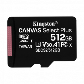 Карта Памяти Kingston Canvas Select Plus 512GB Black Б/У Отличный
