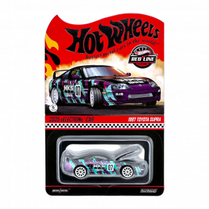 Машинка Premium Hot Wheels 1997 Toyota Supra HKS Red Line Club RLC 1:64 JCP18 Black - Retromagaz