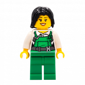 Фигурка Lego 973pb2664 Bandit Female with Green Overalls City Police cty0755 Б/У