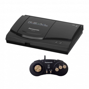 Набір Консоль Panasonic 3DO FZ-10-E R.E.A.L. Europe 230-240V Black Б/У  + Геймпад FZ-JP2X R.E.A.L. - Retromagaz