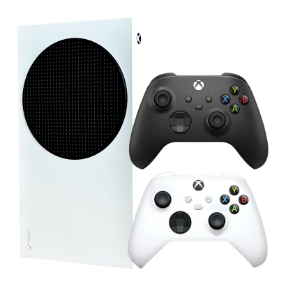 Набор Консоль Microsoft Xbox Series S 512GB White Б/У  + Геймпад Беспроводной Version 4 Black - Retromagaz