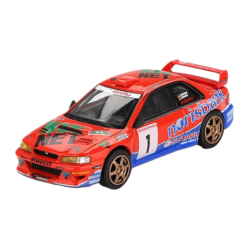 Машинка Premium MINI GT Subaru Impreza WRC97 #1 1999 DRM Champion 1:64 MGT01140 Red - Retromagaz