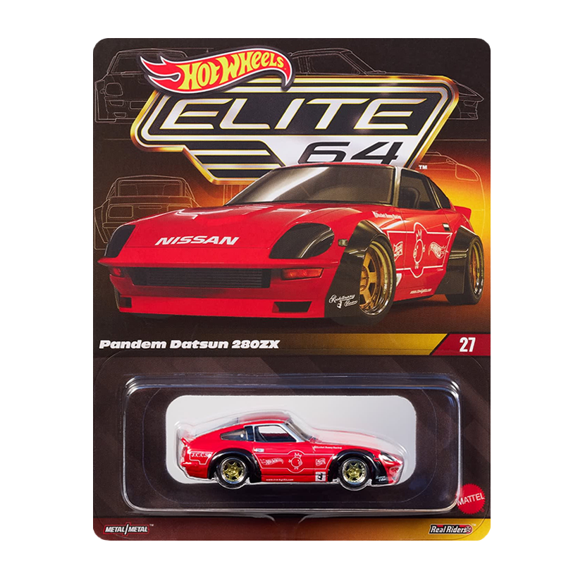 Машинка Premium Hot Wheels Pandem Datsun 280ZX Elite 64 1:64 JNF06 Red - Retromagaz