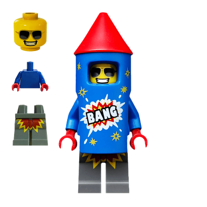 Фігурка Lego Firework Guy Collectible Minifigures Series 18 col316 Б/У - Retromagaz