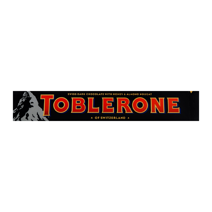 Шоколад Toblerone Чорний з Медово-Мигдальною Нугою 100g - Retromagaz