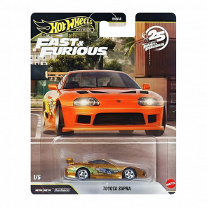 Машинка Premium Hot Wheels Toyota Supra Chase Fast & Furious 1:64 JHW78 Orange - Retromagaz