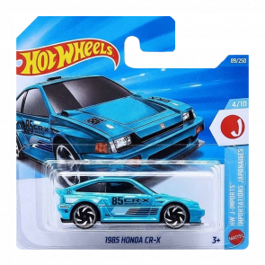Машинка Базова Hot Wheels 1985 Honda CR-X HW J-Imports 1:64 JJL86 Aqua - Retromagaz