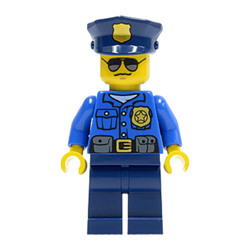 Фігурка Lego Police 973pb1551 Officer Gold Badge City cty0450 1 Б/У - Retromagaz