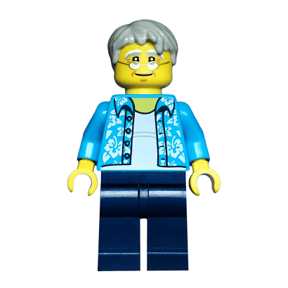 Фигурка Lego People 973pb2731 Beachgoer Gray Male Hair City cty0762 1 Б/У - Retromagaz