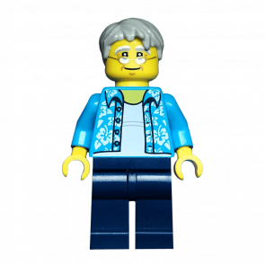 Фигурка Lego People 973pb2731 Beachgoer Gray Male Hair City cty0762 1 Б/У