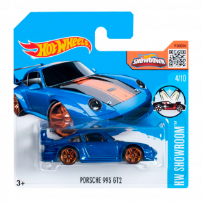 Машинка Базовая Hot Wheels Porsche 993 GT2 Showroom 1:64 DHT11 Blue