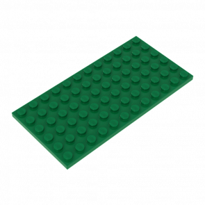 Пластина Lego Обычная 6 x 12 3028 302828 4614769 6177783 Green 4шт Б/У - Retromagaz