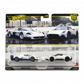 Машинка Premium 2шт Hot Wheels Maserati MC12 / Maserati MC20 2-Packs 1:64 JHW55 White - Retromagaz