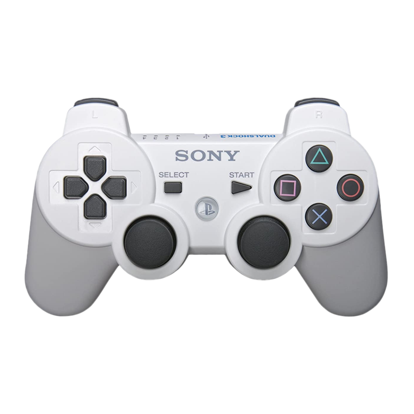 Геймпад Бездротовий Sony PlayStation 3 DualShock 3 White Б/У - Retromagaz