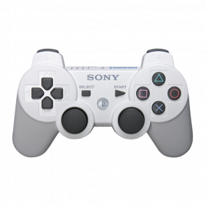 Геймпад Бездротовий Sony PlayStation 3 DualShock 3 White Б/У - Retromagaz