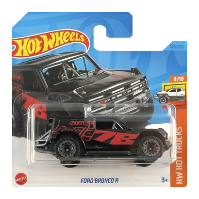Машинка Базова Hot Wheels Ford Bronco R Hot Trucks 1:64 HKJ04 Black - Retromagaz