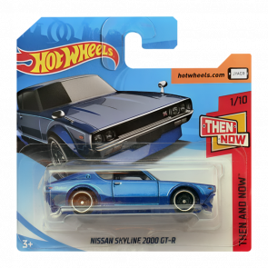 Машинка Базова Hot Wheels Nissan Skyline 2000 GT-R Then and Now 1:64 FJX88 Blue