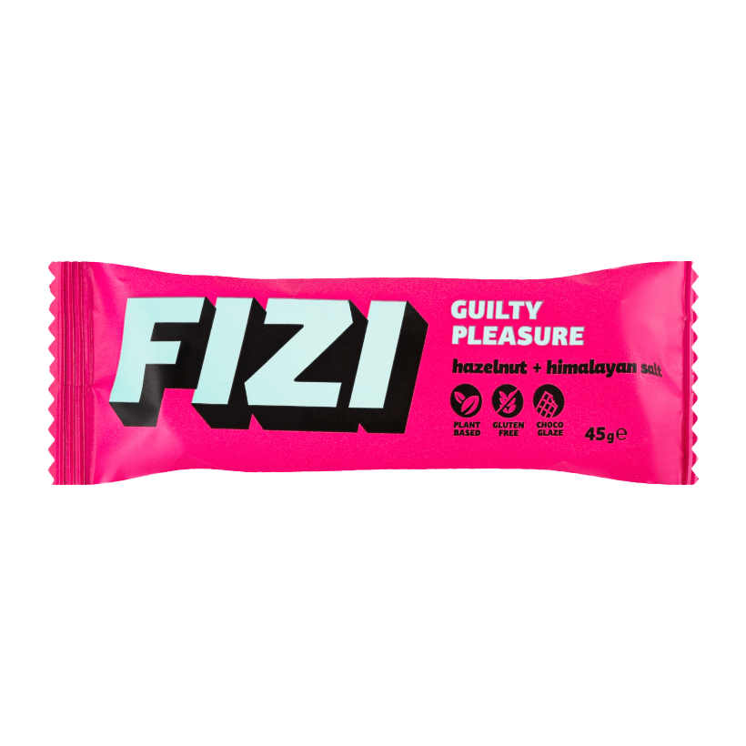 Батончик Fizi Шоколадный Guilty Pleasure Hazelnut & Himalayan Salt 45g - Retromagaz