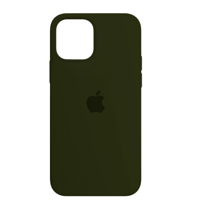 Чехол Силиконовый RMC Apple iPhone 12 / 12 Pro Army Green - Retromagaz