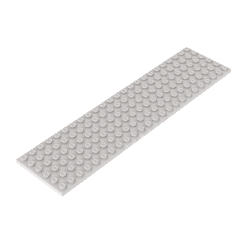 Пластина Lego Обычная 6 x 24 3026 4652480 White Б/У - Retromagaz