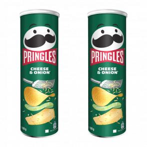 Набір Чипси 2шт Pringles Cheese & Onion 200g - Retromagaz