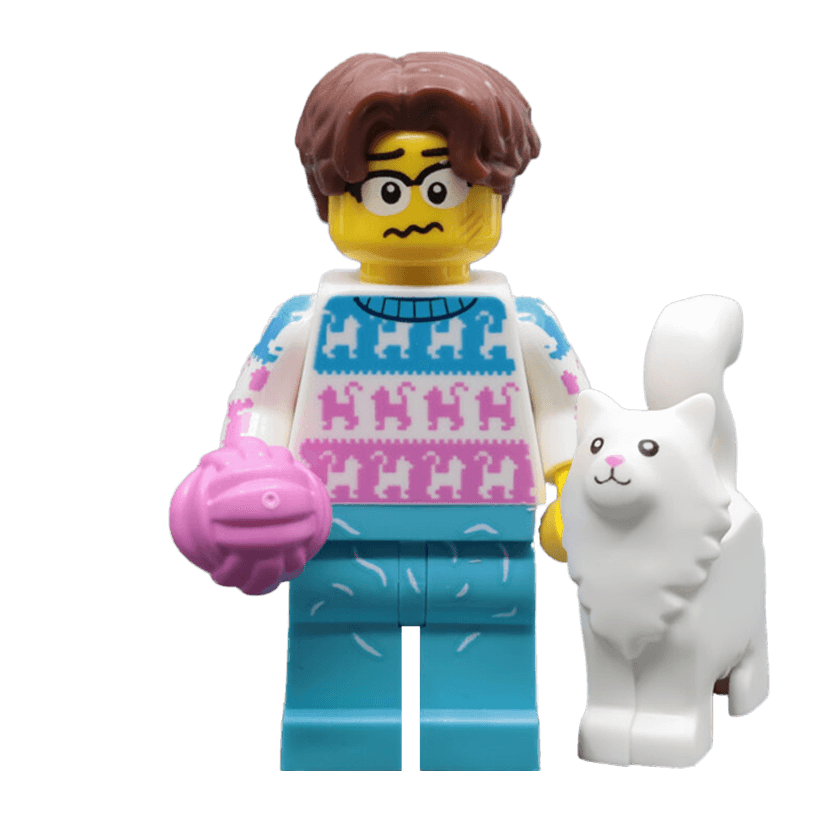 Фигурка Lego Series 27 Cat Lover Collectible Minifigures 71048 col459 col27-11 Новый - Retromagaz