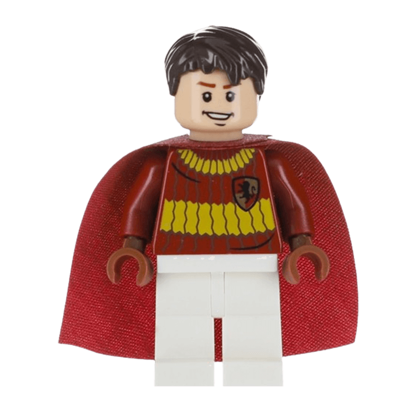 Фігурка Lego Harry Potter Oliver Wood Dark Red Quidditch Uniform Films hp109 Б/У - Retromagaz