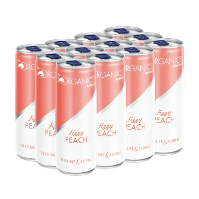 Набір Напій Енергетичний 12шт Red Bull Organics Fizzy Peach 330ml - Retromagaz