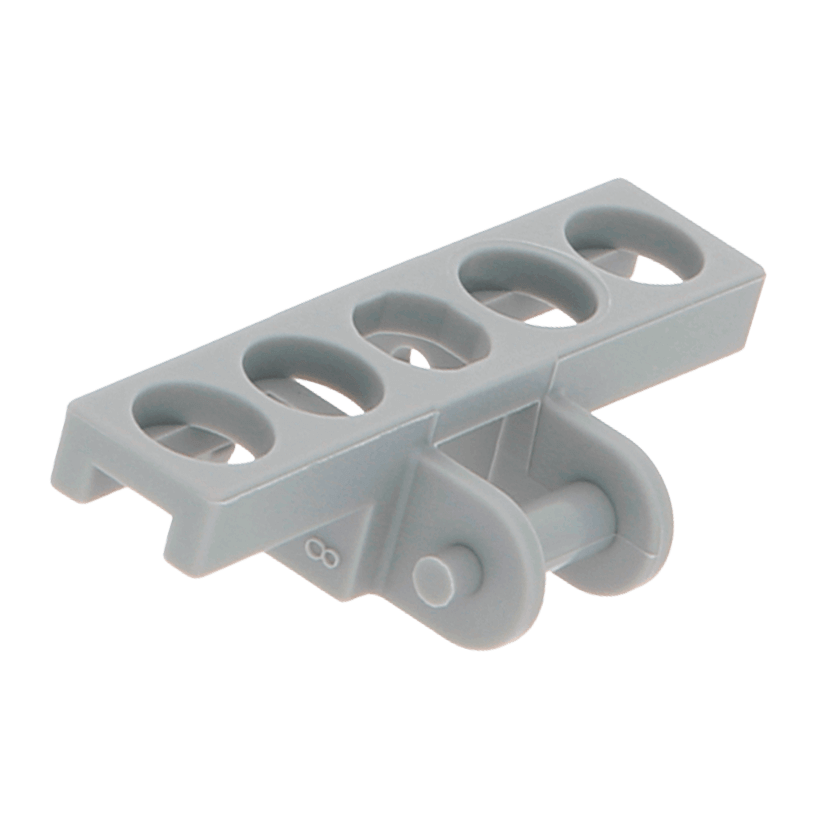 Колесо 10шт Lego Гусениця 1 Tread 3873 15379 6005669 6061039 6190437 Light Bluish Grey Б/У - Retromagaz