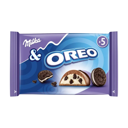 Батончик Milka & Oreo із Кремом і Печивом (5 Батончиків) 92g - Retromagaz