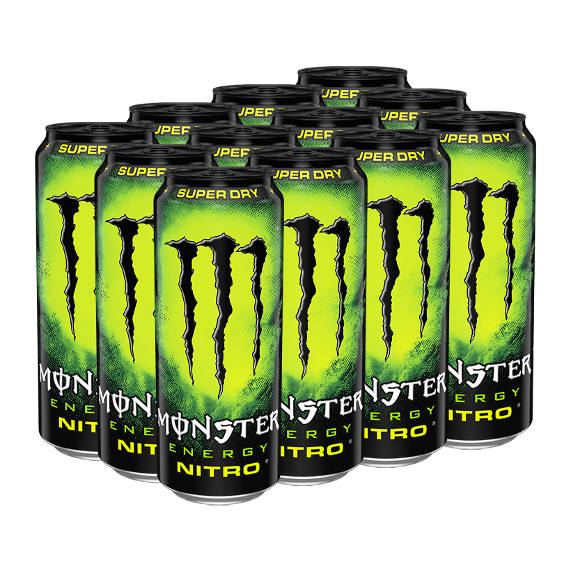 Набор Напиток Энергетический 12шт Monster Energy Nitro 500ml - Retromagaz