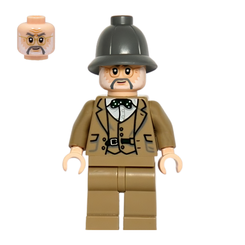 Фигурка Lego Indiana Jones Professor Henry Jones Sr. Dark Grey Helmet Films iaj047 Б/У - Retromagaz
