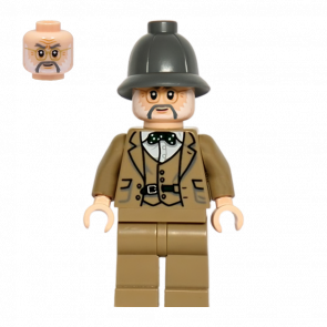 Фігурка Lego Indiana Jones Professor Henry Jones Sr. Dark Grey Helmet Films iaj047 Б/У