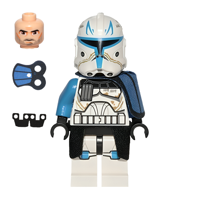 Фігурка Lego Республіка Clone Trooper Captain Rex 501st Legion Phase 2 Star Wars sw0450 75012 Б/У - Retromagaz