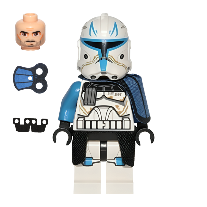 Фигурка Lego Республика Clone Trooper Captain Rex 501st Legion Phase 2 Star Wars sw0450 Б/У - Retromagaz