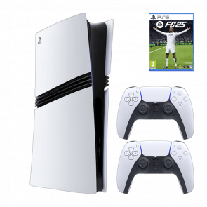 Набір Консоль Sony PlayStation 5 Pro 2TB White Новий  + Гра EA Sports FC 25 Російська Озвучка + Геймпад Бездротовий DualSense