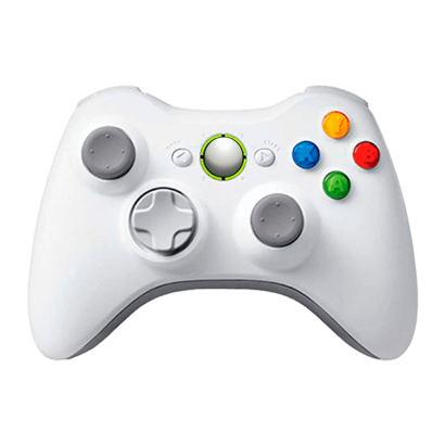 Геймпад Беспроводной RMC Xbox 360 White Б/У - Retromagaz
