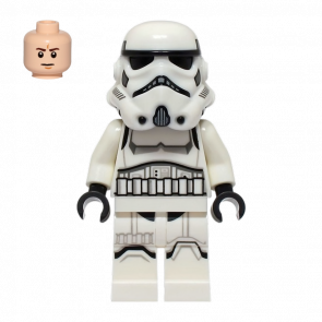 Фігурка Lego Імперія Imperial Stormtrooper Male Light Nougat Head Star Wars sw1327 75387 Б/У - Retromagaz