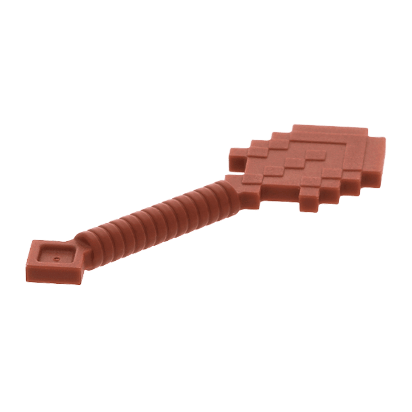 Оружие 4шт Lego Minecraft Shovel Pixelated 18791 6093630 Reddish Brown Б/У - Retromagaz
