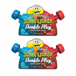 Цукерки Рідкі 2шт Toxic Waste Slime Licker Double Play Blue Razz Strawberry 40g Цукерки Рідкі 2шт Toxic Waste Slime Licker Double Play Blue Razz Strawberry 40g - Retromagaz