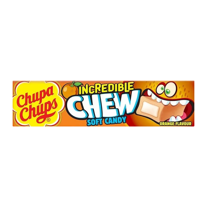 Конфеты Жевательные Chupa Chups Incredible Chew Orange 45g - Retromagaz